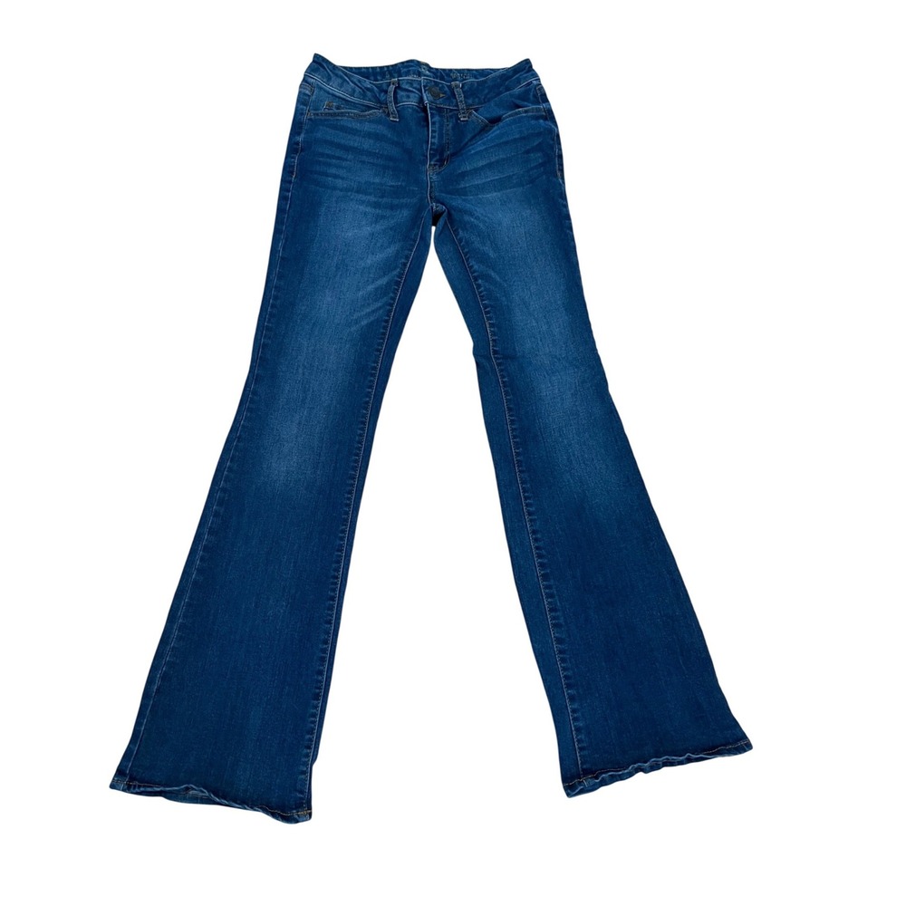 BKE Stella Dark Wash Bootcut Jeans Womens Size 27 Low Rise‎ Stretch Denim 5 Long